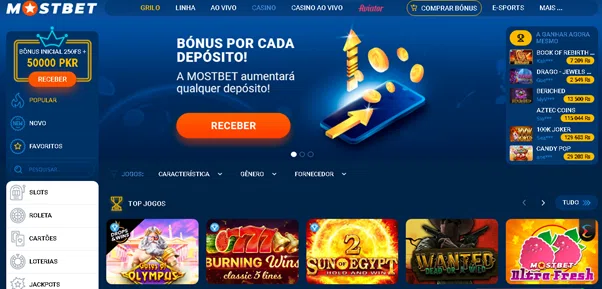 Casino no sítio Web da MostBet