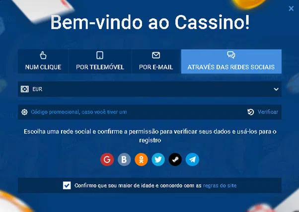 Registo na versão móvel do site da MostBet