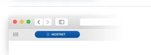 Separador MostBet no browser